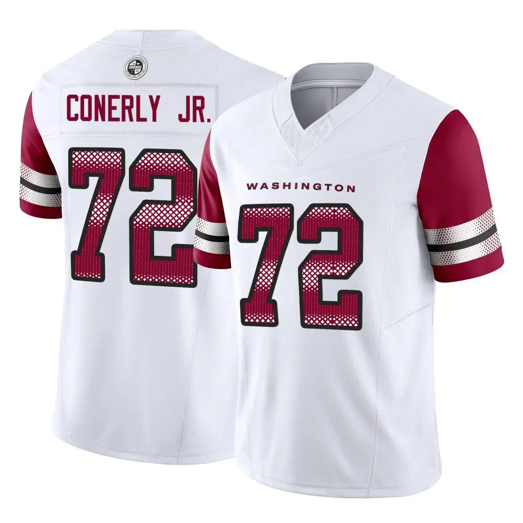 Fenge W.Commanders #72 Josh Conerly Jr. Player White Vapor F.U.S.E. Limited Home Game Stitched Jerseys