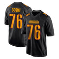 Fenge W.Commanders #76 Sam Cosmi Player Black Carbon Fashion Home Game Stitched Jerseys