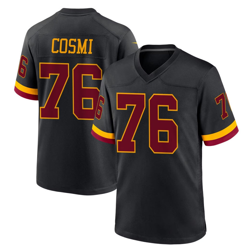 Fenge W.Commanders #76 Sam Cosmi Player Black Limited Home Game Stitched Jerseys