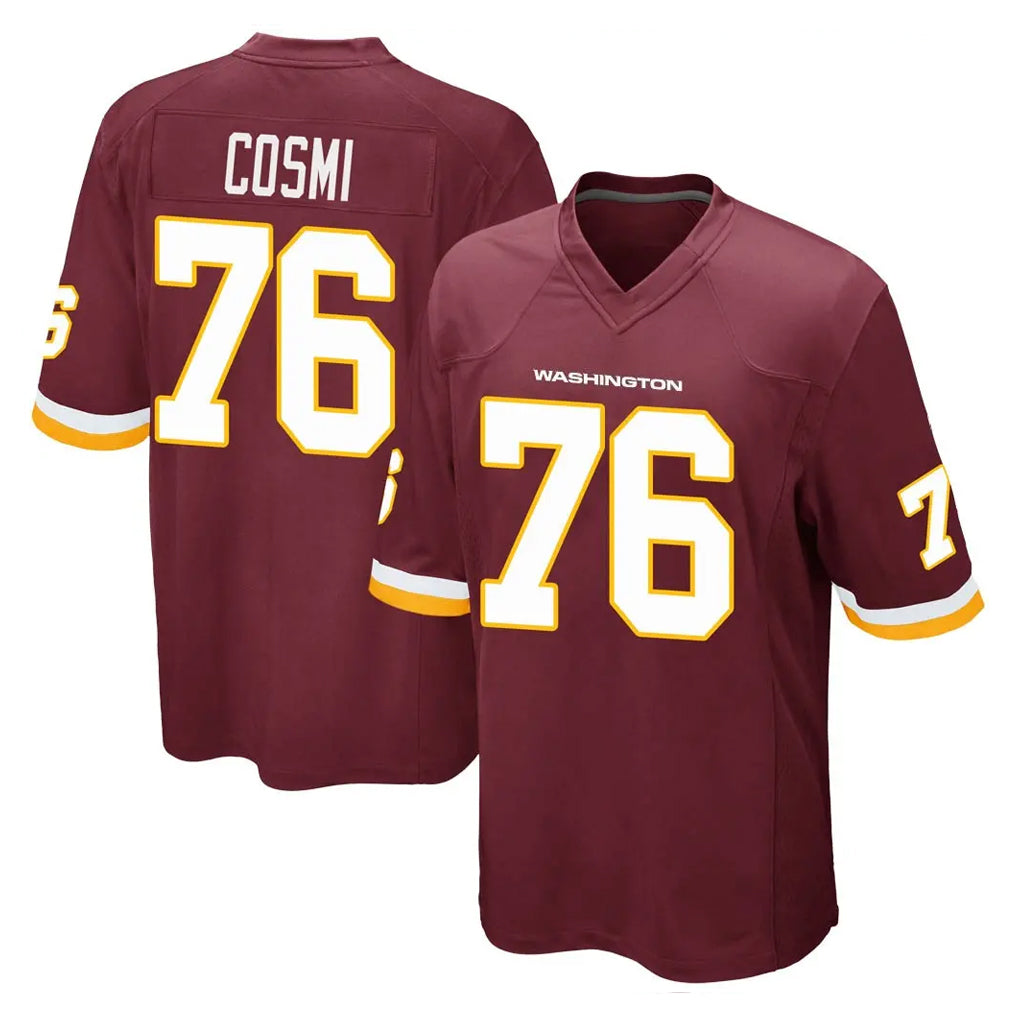Fenge W.Commanders #76 Sam Cosmi Player Burgundy Team Color Home Game Stitched Jerseys