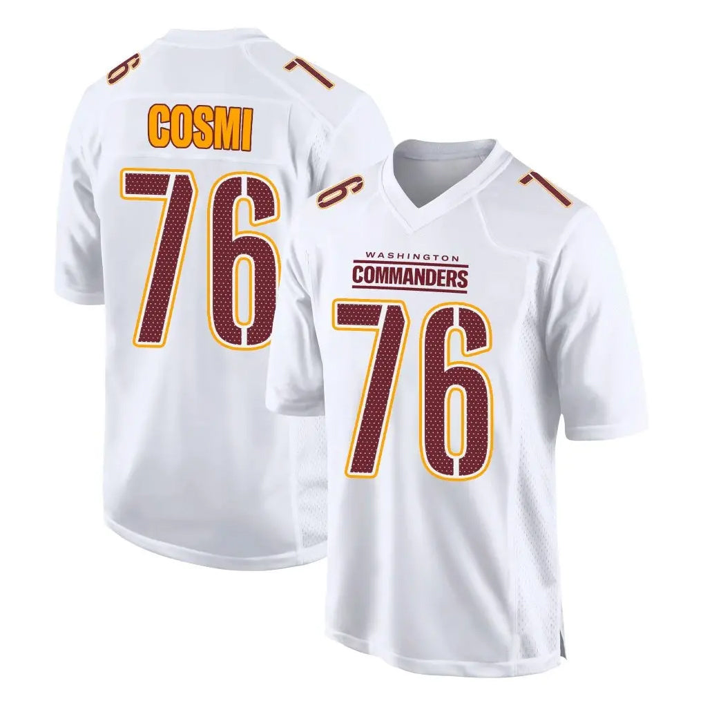 Fenge W.Commanders #76 Sam Cosmi Player White Tundra Fashion Home Game Stitched Jerseys