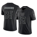 Fenge W.Commanders #85 Chig Okonkwo Player Black Limited Reflective Home Game Stitched Jerseys