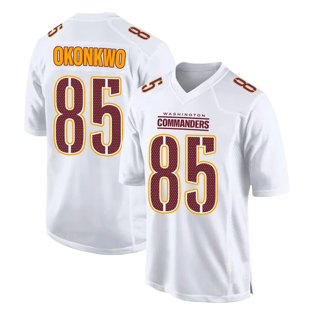 Fenge W.Commanders #85 Chig Okonkwo Player White Tundra Fashion Home Game Stitched Jerseys
