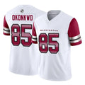 Fenge W.Commanders #85 Chig Okonkwo Player White Vapor F.U.S.E. Limited Home Game Stitched Jerseys