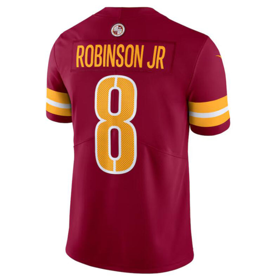 Fenge W.Commanders #8 Brian Robinson Jr. Burgundy Vapor Untouchable Limited American Stitched Jersey