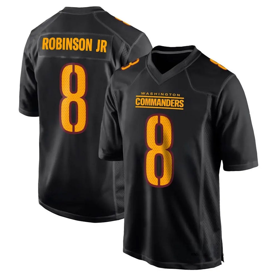 Fenge W.Commanders #8 Brian Robinson Jr. Player Black Fashion Stitched Jerseys