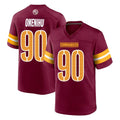 Fenge W.Commanders #90 Charles Omenihu Player Burgundy Home Game Stitched Jerseys