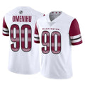 Fenge W.Commanders #90 Charles Omenihu Player White Limited Vapor Home Game Stitched Jerseys