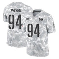 Fenge W.Commanders #94 Daron Payne Player Arctic Camo Limited Salute To Service Home Game Stitched Jerseys
