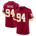 Fenge W.Commanders #94 Daron Payne Player Burgundy Game Home Stitched Jerseys