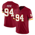 Fenge W.Commanders #94 Daron Payne Player Burgundy Limited Team Vapor F.U.S.E. Home Game Stitched Jerseys