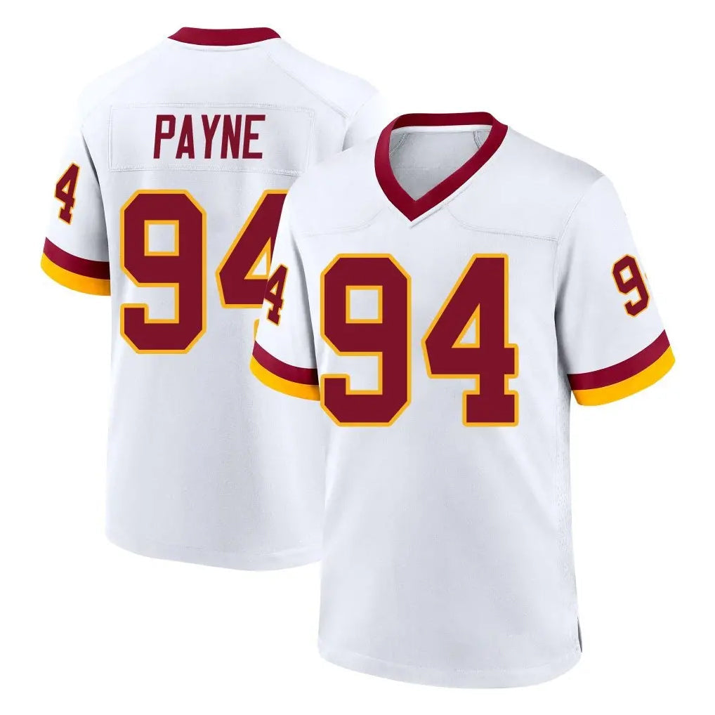 Fenge W.Commanders #94 Daron Payne Player White Home Game Stitched Jerseys