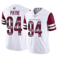 Fenge W.Commanders #94 Daron Payne Player White Limited Vapor Home Game Stitched Jerseys