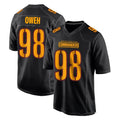Fenge W.Commanders #98 Odafe Oweh Player Black Carbon Fashion Home Game Stitched Jerseys
