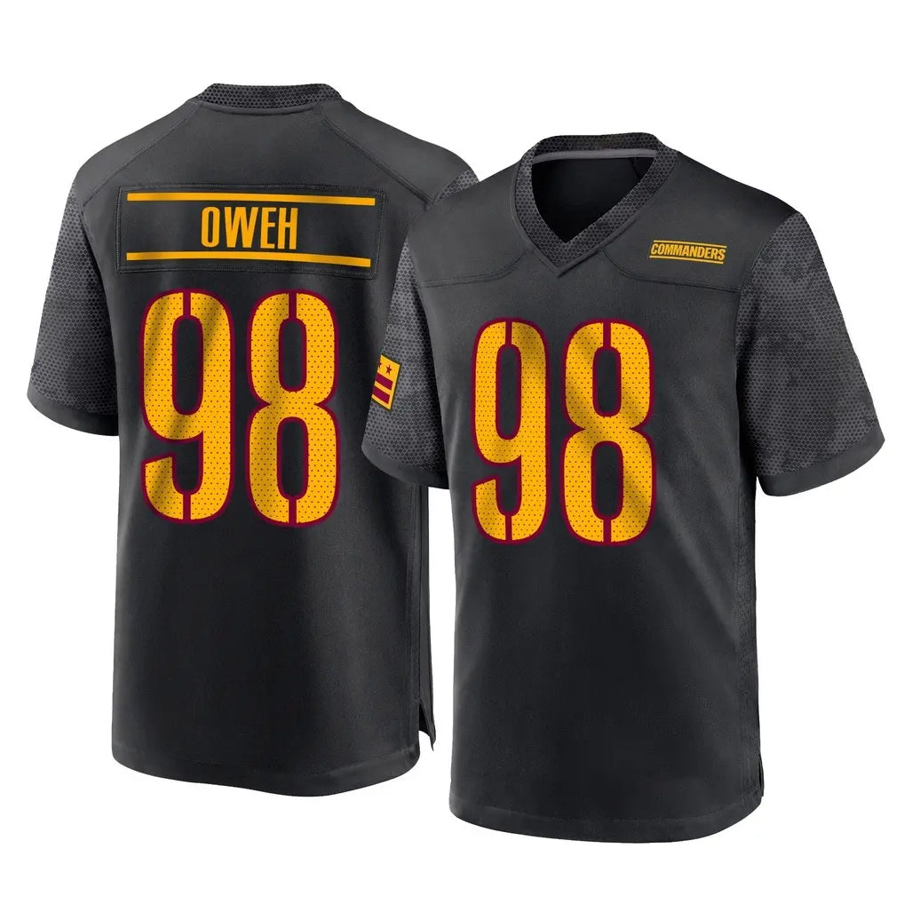 Fenge W.Commanders #98 Odafe Oweh Player Black Home Game Stitched Jerseys