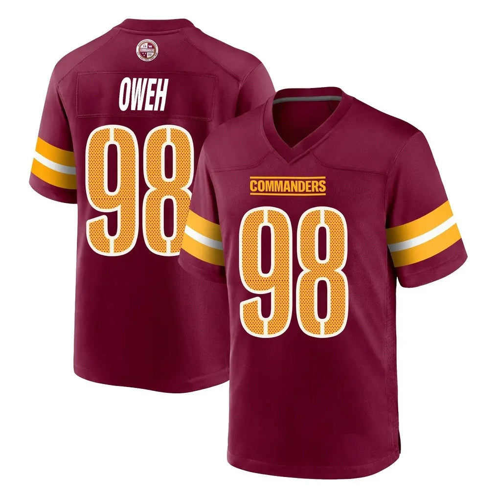 Fenge W.Commanders #98 Odafe Oweh Player Burgundy Home Game Stitched Jerseys