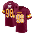Fenge W.Commanders #98 Odafe Oweh Player Burgundy Home Game Stitched Jerseys