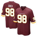 Fenge W.Commanders #98 Odafe Oweh Player Burgundy Team Color Home Game Stitched Jerseys