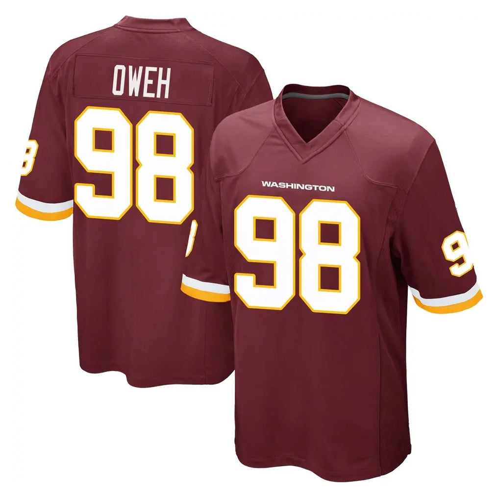 Fenge W.Commanders #98 Odafe Oweh Player Burgundy Team Color Home Game Stitched Jerseys