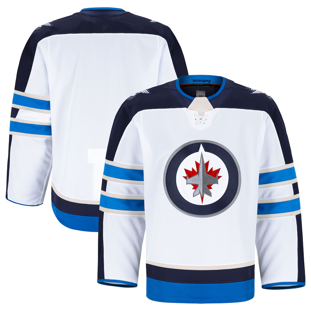 Fenge W.Jets White Away Authentic Pro Jerseys