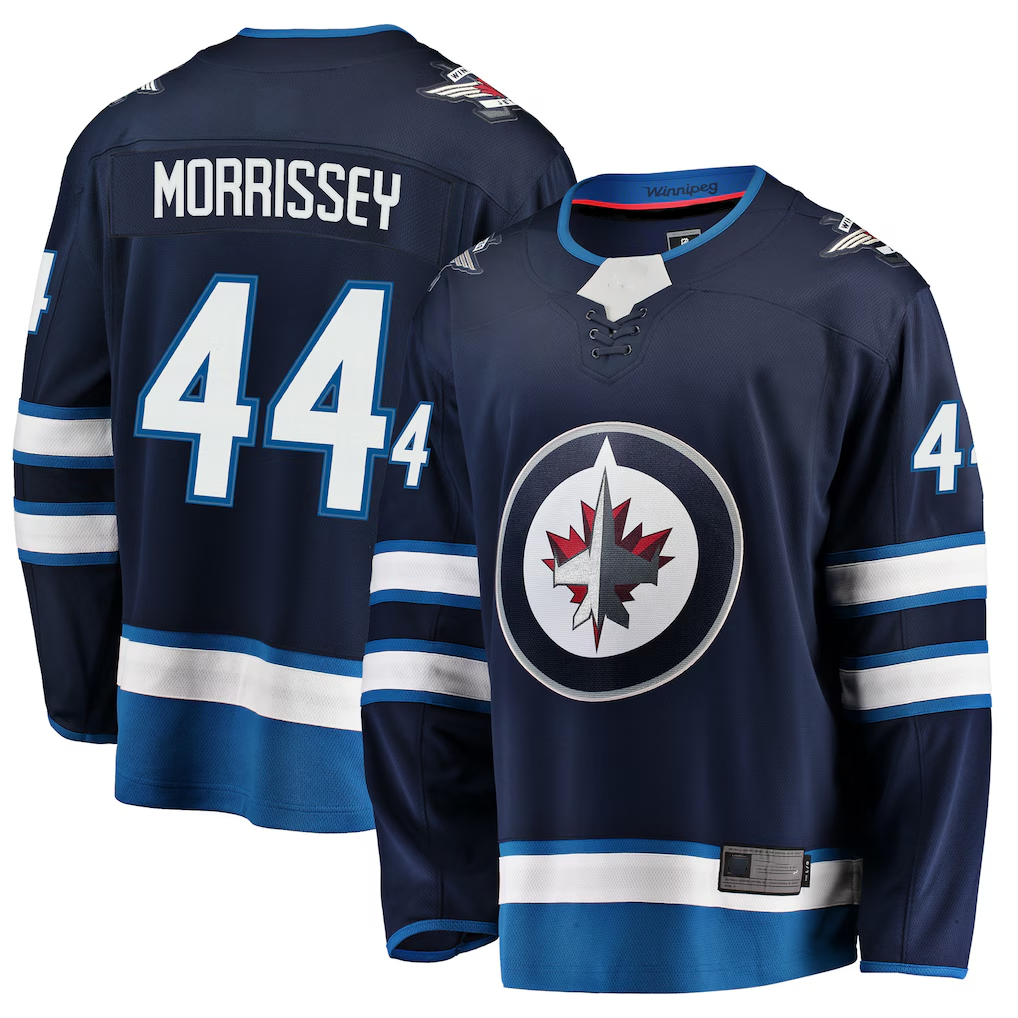 Fenge W.Jets #44 Josh Morrissey Navy Breakaway Replica Jerseys