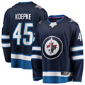 Fenge W.Jets #45 Cole Koepke Navy Home Breakaway Jerseys