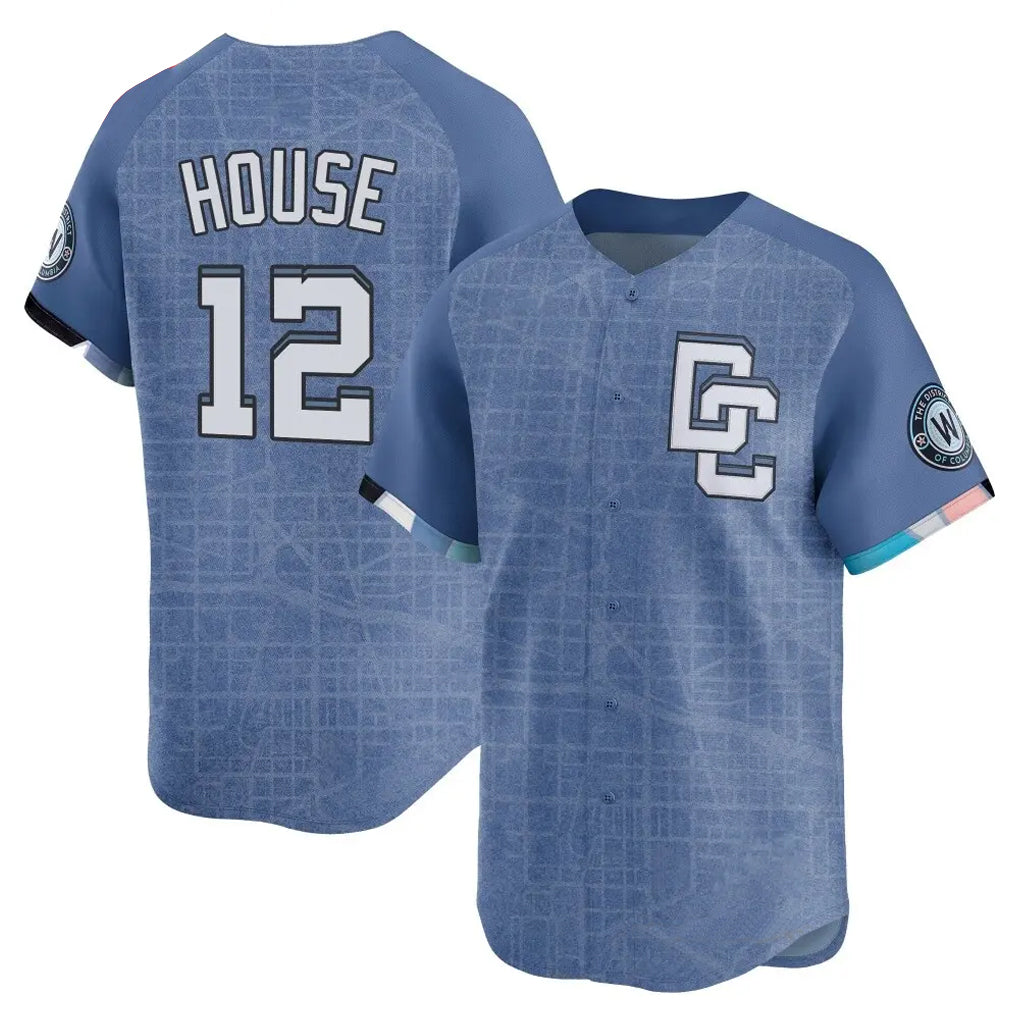 Fenge W.Nationals #12 Brady House Player Blue Limited City Connect Stitched Jerseys
