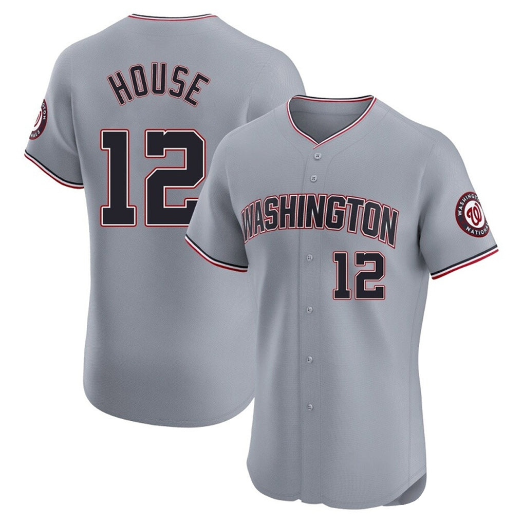Fenge W.Nationals #12 Brady House Player Gray City Connect Elite Alternate Stitched Jerseys