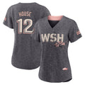 Fenge W.Nationals #12 Brady House Player Gray City Connect Stitched Jerseys