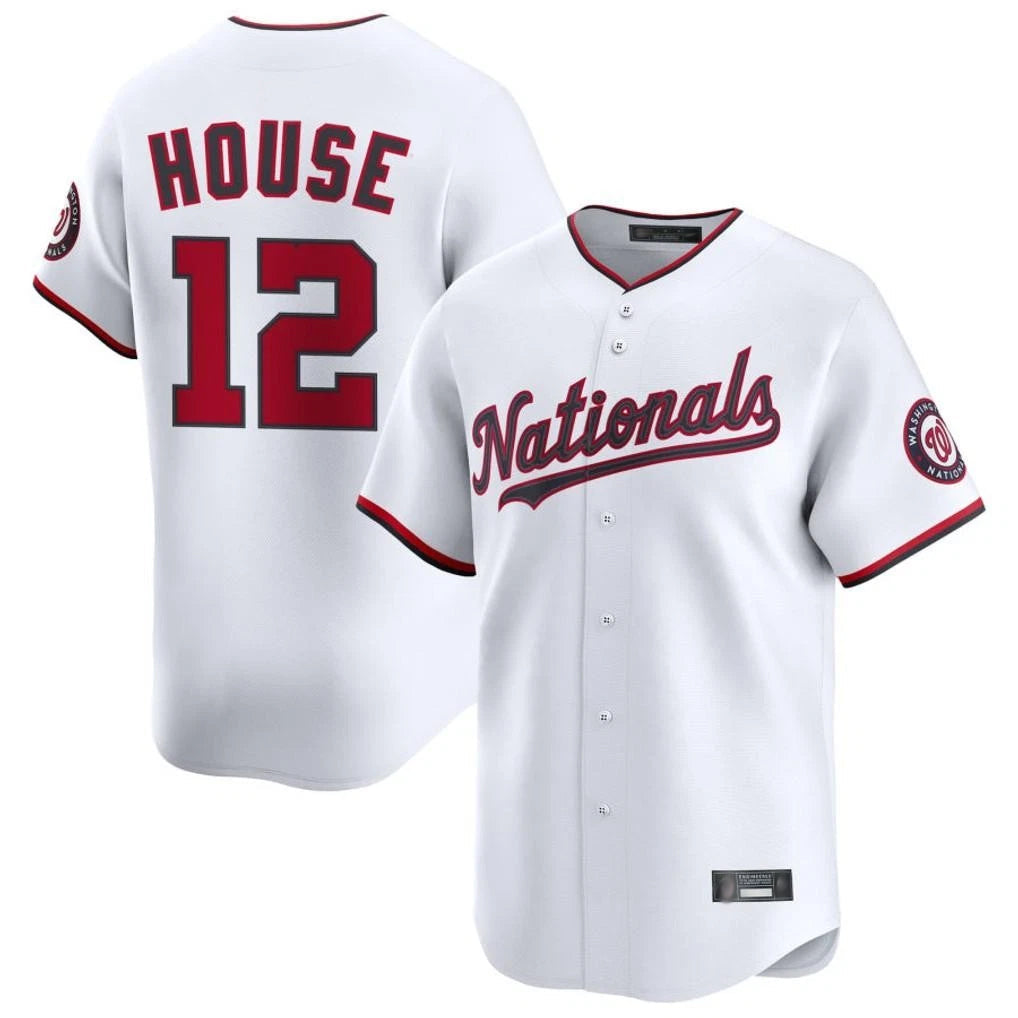 Fenge W.Nationals #12 Brady House Player White Alternate Limited Game Stitched Jerseys