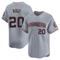 Fenge W.Nationals #20 Keibert Ruiz Player Gray City Connect Elite Alternate Stitched Jerseys