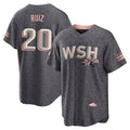 Fenge W.Nationals #20 Keibert Ruiz Player Gray City Connect Stitched Jerseys