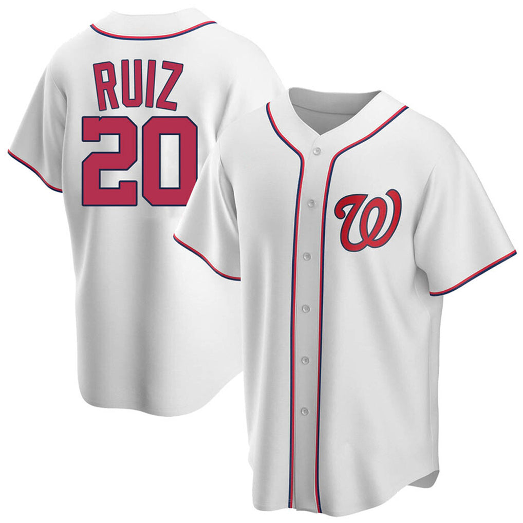 Fenge W.Nationals #20 Keibert Ruiz Player White Game Stitched Jerseys
