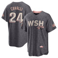Fenge W.Nationals #24 Cade Cavalli Player Gray City Connect Stitched Jerseys