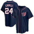 Fenge W.Nationals #24 Cade Cavalli Player Navy Blue Replica Game Stitched Jerseys