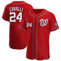 Fenge W.Nationals #24 Cade Cavalli Player Red Alternate Elite Stitched Jerseys