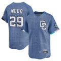 Fenge W.Nationals #29 James Wood Player Blue Limited City Connect Stitched Jerseys