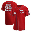 Fenge W.Nationals #29 James Wood Player Red Alternate Elite Stitched Jerseys