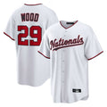 Fenge W.Nationals #29 James Wood Player White Home Limited Replica Stitched Jerseys