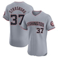 Fenge W.Nationals #37 Stephen Strasburg Player Gray City Connect Elite Alternate Stitched Jerseys