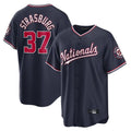 Fenge W.Nationals #37 Stephen Strasburg Player Navy Replica Stitched Jerseys