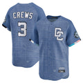 Fenge W.Nationals #3 Dylan Crews Player Blue Limited City Connect Stitched Jerseys