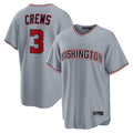 Fenge W.Nationals #3 Dylan Crews Player Gray Alternate Game Stitched Jerseys
