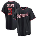 Fenge W.Nationals #3 Dylan Crews Player Navy Game Stitched Jerseys