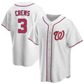 Fenge W.Nationals #3 Dylan Crews Player White Game Replica Stitched Jerseys