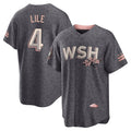 Fenge W.Nationals #4 Daylen Lile Player Charcoal City Connect Limited Stitched Jerseys