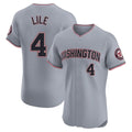Fenge W.Nationals #4 Daylen Lile Player Gray Alternate Elite Stitched Jerseys