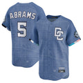 Fenge W.Nationals #5 CJ Abrams Player Blue City Connect Limited Stitched Jerseys