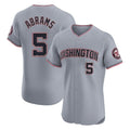 Fenge W.Nationals #5 CJ Abrams Player Gray Elite Road Replica Stitched Jerseys