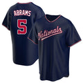 Fenge W.Nationals #5 CJ Abrams Player Navy Blue Replica Game Stitched Jerseys